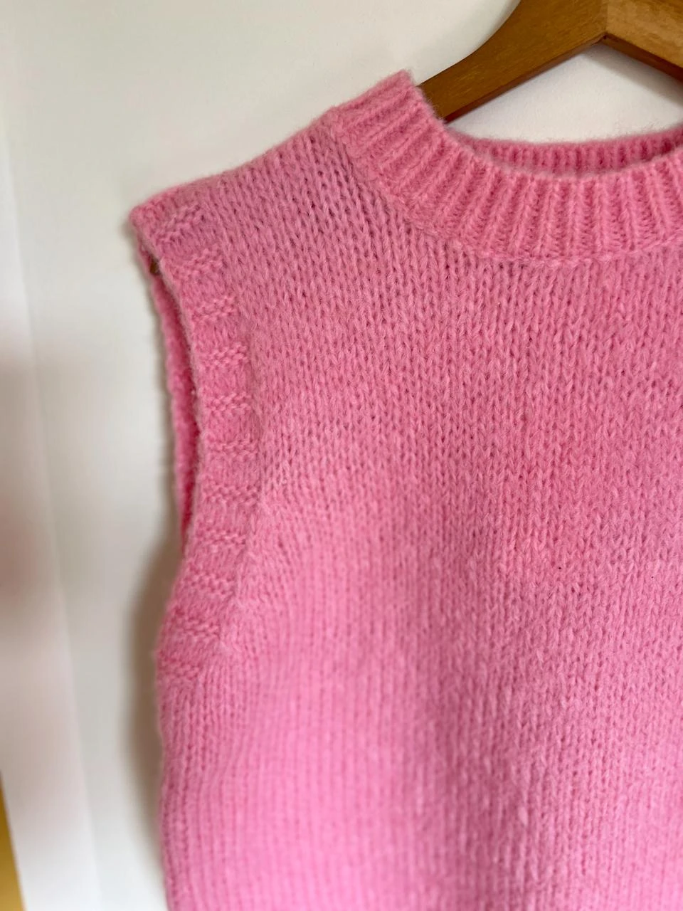 Pull sem mangas Rose bonbon – photo 3